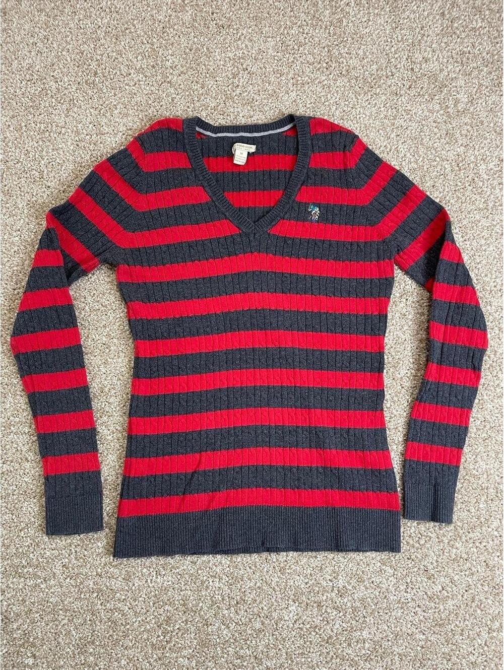 Ralph Lauren Sport Sweater Womens M Knit Pony